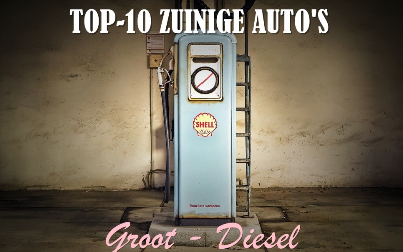 Top-10 zuinige auto's (groot - diesel)